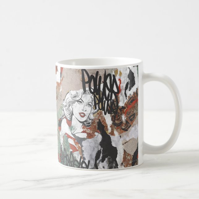 Taza De Café Supergirl Comic Capers Pattern 6 (Derecha)