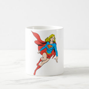 Taza De Café Supergirl en el movimiento