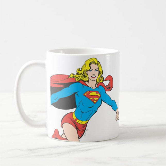 Taza De Café Supergirl Pose 1 (Izquierda)