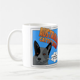 Taza De Café Superhéroe australiano del perro del ganado