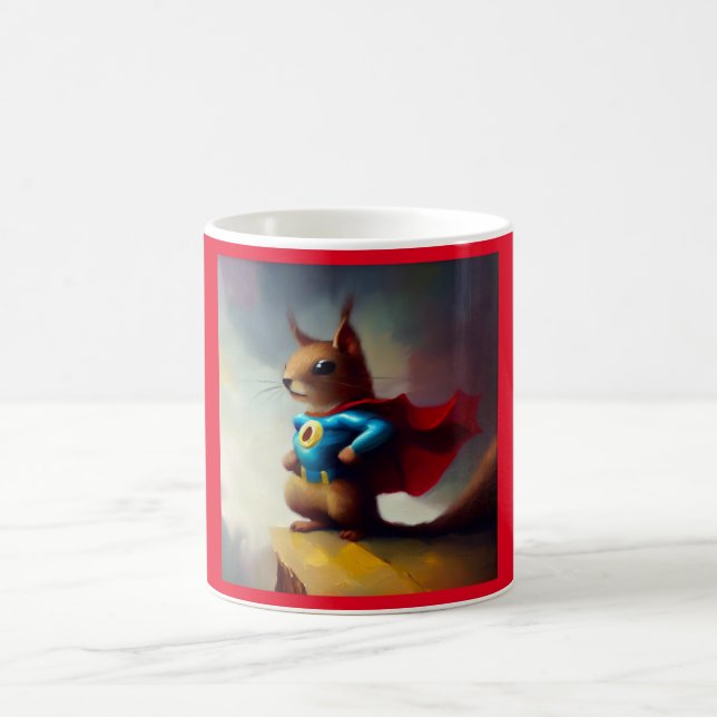 Taza De Café Superhéroe de ardilla (Centro)