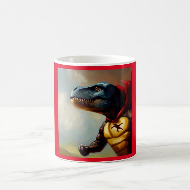 Taza De Café Superhéroe de T Rex (Centro)