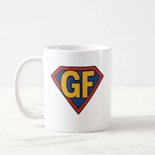 Taza De Café Superhéroe libre Gluten (Izquierda)