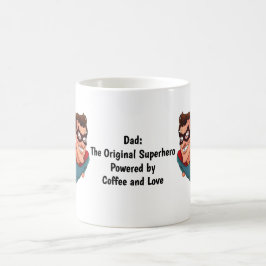 Taza De Café Superhéroe papá personalizado