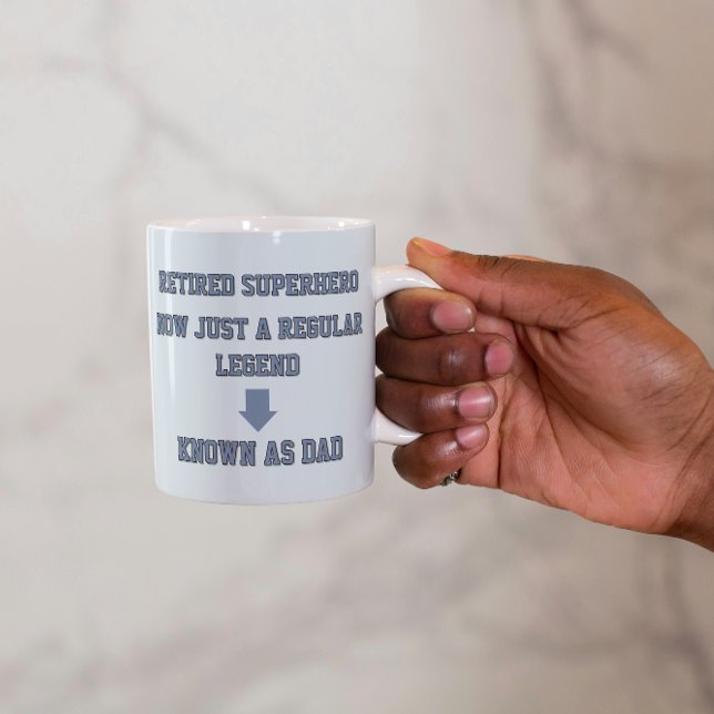 Taza De Café Superhéroe retirado ahora solo una leyenda común (Subido por el creador)