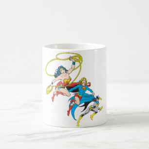 Taza De Café Superheroínas saltan