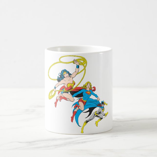 Taza De Café Superheroínas saltan (Centro)