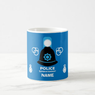 Taza De Café Superintendente de la policía británica Coffee Mug