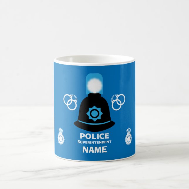 Taza De Café Superintendente de la policía británica Coffee Mug (Centro)