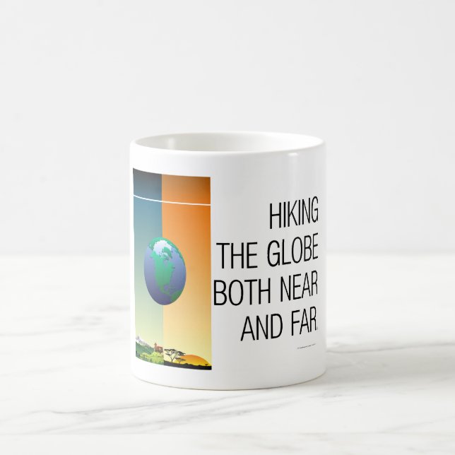 Taza De Café SUPERIOR caminando el globo (Centro)