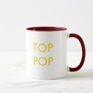 Taza de café superior del estallido - amarillo