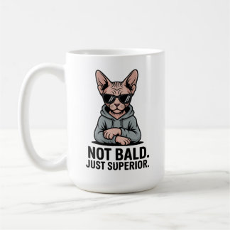 Taza De Café Superior Sphynx Cat Sarcastic Attitude Art