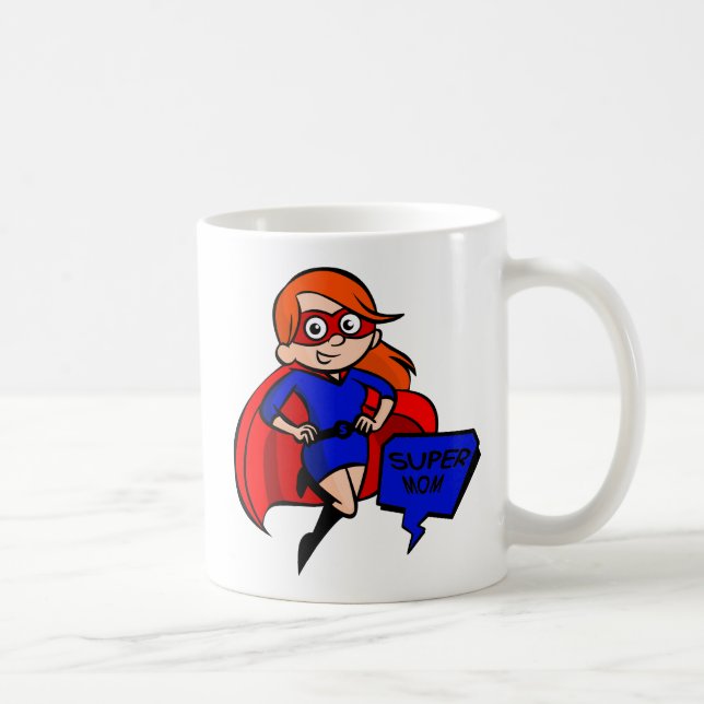 Taza De Café supermamá de pelirroja (Derecha)