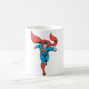 Taza De Café Superman corre hacia adelante 2
