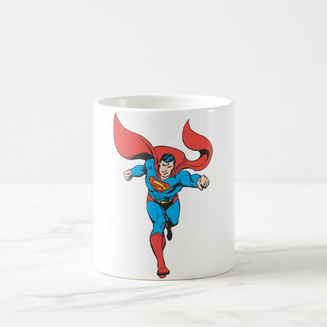 Taza De Café Superman corre hacia delante 2 (Centro)