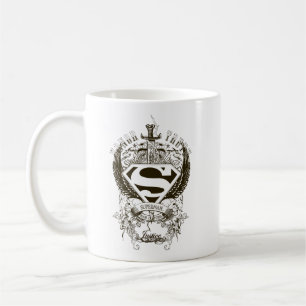 Taza De Café Supermán estilizado  Logotipo de honor, verdad y 