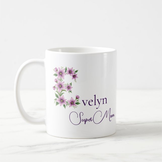 Taza De Café SuperMom personalizado (Izquierda)