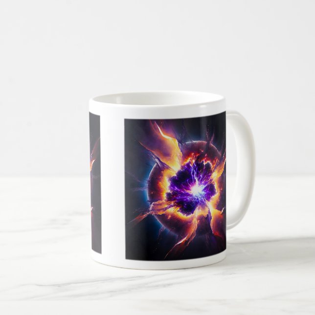 Taza De Café Supernova Classic Mug, 11 oz (Anverso derecho)