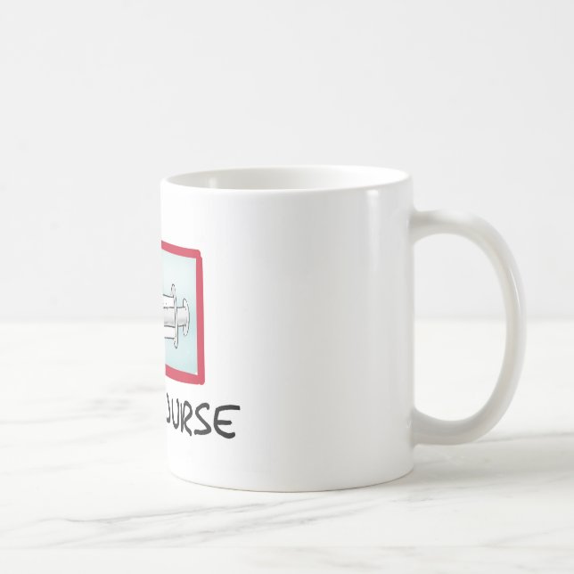 Taza De Café supernurse - enfermera chistosa del dibujo animado (Derecha)