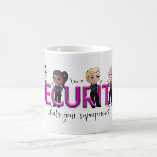 Taza De Café Superpoder de la Guardia de Seguridad Cuta