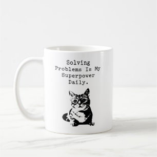 Taza De Café Superpoder de resolución de problemas Entusiasta d