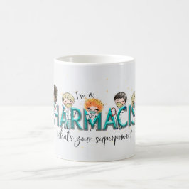 Taza De Café Superpoder Farmacéutico Cute