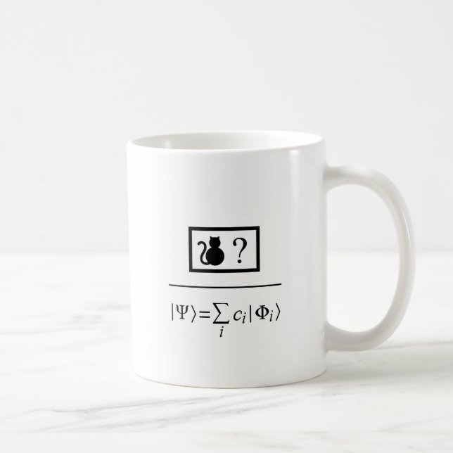 Taza De Café Superposición cuántica (Derecha)