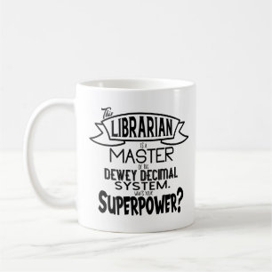 Taza De Café Superpotencia bibliotecaria