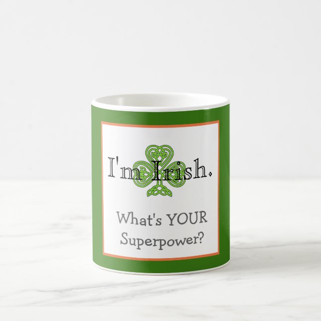 Taza De Café Superpotencia irlandesa (Centro)