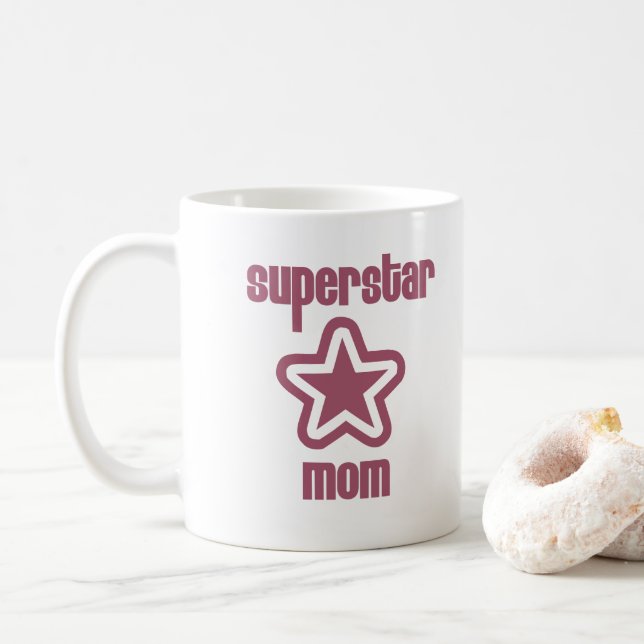 Taza De Café Superstar Mom Mug (Con donut)
