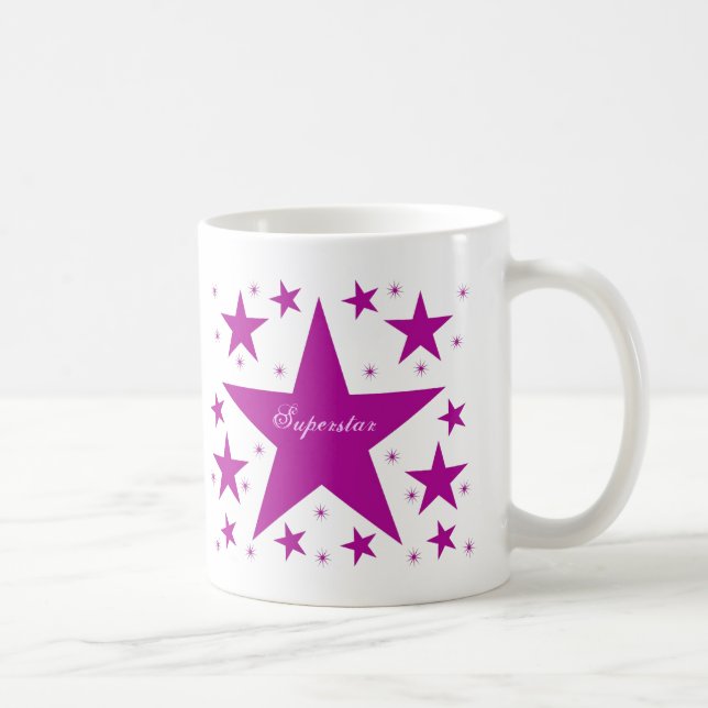 Taza De Café Superstar Mug, Púrpura (Derecha)