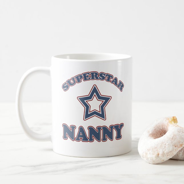 Taza De Café Superstar Nanny (Con donut)