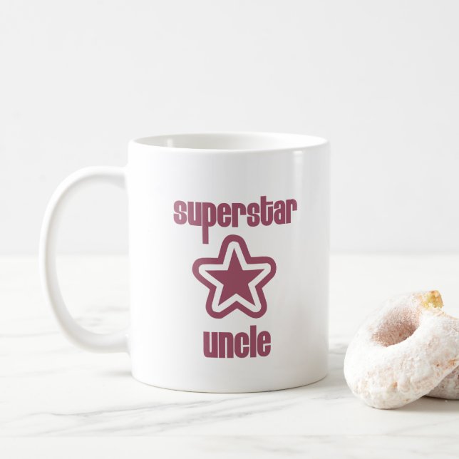 Taza De Café Superstar Uncle Mug (Con donut)