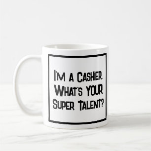 Taza De Café Supertalento de cajero. Coffee Mug