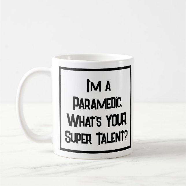 Taza De Café Supertalento de controlador paramédico. Coffee Mug (Izquierda)