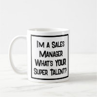 Supertalento de gerente de ventas. Coffee Mug