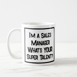 Taza De Café Supertalento de gerente de ventas. Coffee Mug