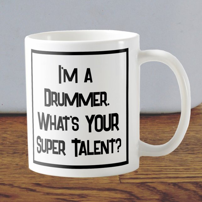 Taza De Café Supertalento de tambor. Coffee Mug (Subido por el creador)