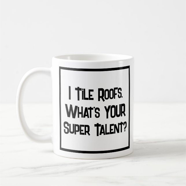 Taza De Café Supertalento de techo. Coffee Mug (Izquierda)