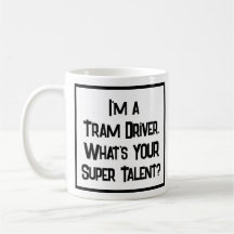 Supertalento del conductor del tranvía. Coffee Mug