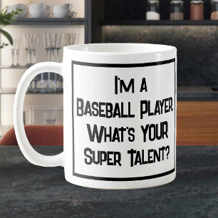 Taza De Café Supertalento del jugador de béisbol. Coffee Mug