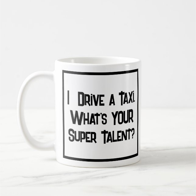 Taza De Café Supertalento del taxista. Coffee Mug (Izquierda)