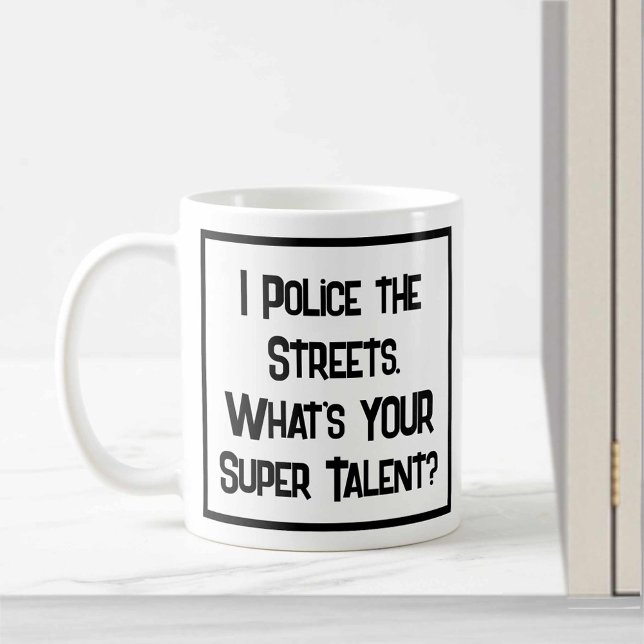 Taza De Café Supertalento policial. Coffee Mug (Subido por el creador)
