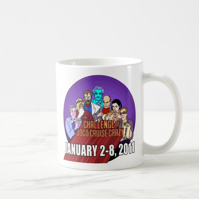 Taza De Café Supervillains locos de la travesía de JoCo (Derecha)