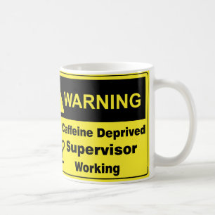 Taza De Café Supervisor amonestador del cafeína