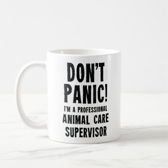 Taza De Café Supervisor de Atención a Animales (Izquierda)