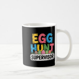 Taza De Café supervisor de caza de huevos divertido conejo de p