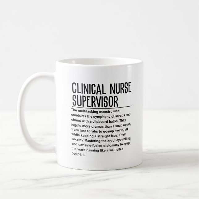 Taza De Café Supervisor de enfermería clínica (Izquierda)