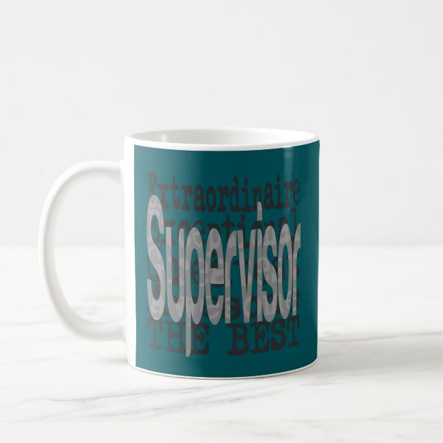 Taza De Café Supervisor Extraordinaire (Izquierda)