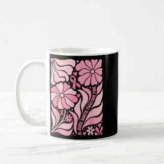 Taza De Café Superviviente de cáncer de mama Floral Boho Una cu